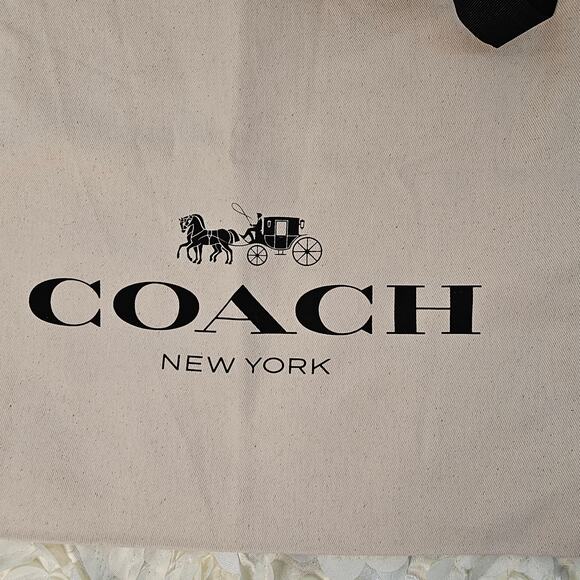 Coach Drawstring Dust Bag Gift Bag Storage Cover Bag 17" X 13" - Picture 3 of 6